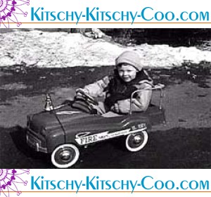 Vintage Film of Boy & Pedal Car, Winter, 1957